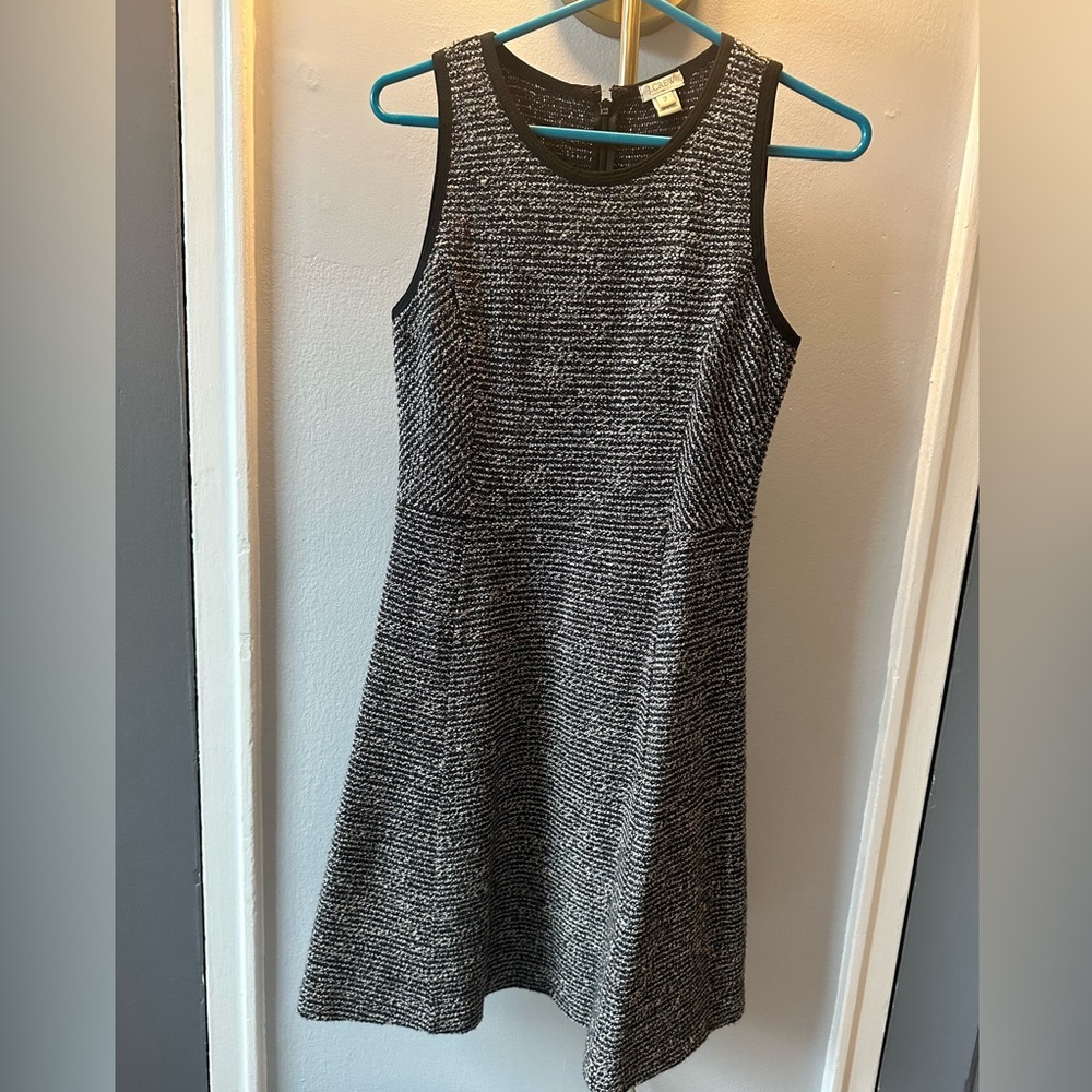 Jcrew Black & White Tweed Dress - Size 2